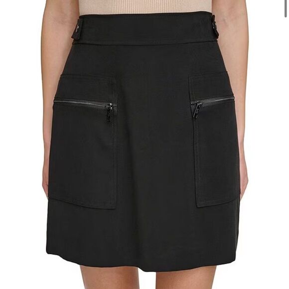 Dkny Dresses & Skirts - NWOT DKNY Frosted Twill Zip Cargo Pocket Mini Skirt